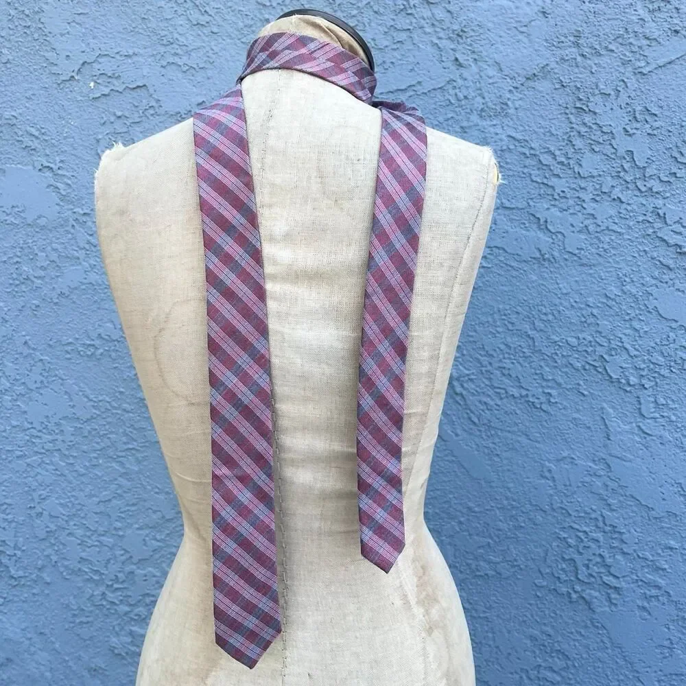 Calvin Klein Skinny tie plaid